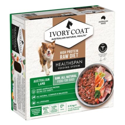 Ivory Coat Healthspan Lamb Patties Dog Food
