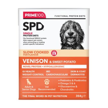 Prime100 Spd Venison And Sweet Potato Slow Cooked Wet Dog Food