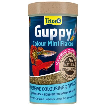 Tetra Guppy Colour Mini Flakes Tropical Fish Food
