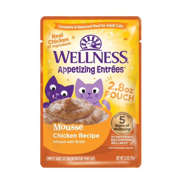 Wellness Appetising Entrees Mousse Chicken Wet Cat Food 1 Wellness Appetising Entrees Mousse Chicken Wet Cat Food