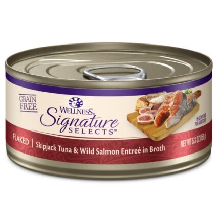 Wellness Signature Selects Flaked Tuna Salmon In Broth Wet Cat Food