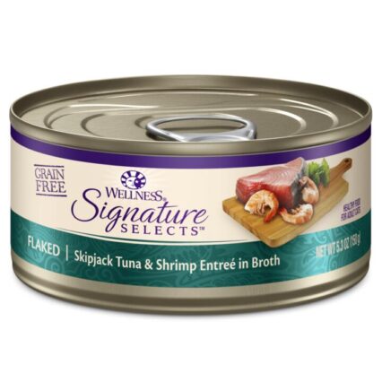 Wellness Signature Selects Flaked Tuna Shrimp In Broth Wet Cat Food