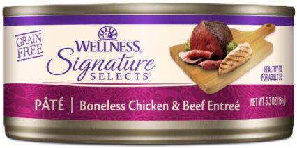 Wellness Signature Selects Pate Boneless Chicken And Beef Cat Wet Food