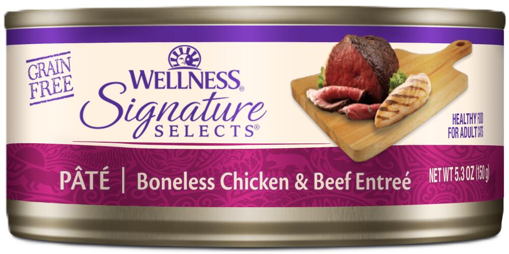 Wellness Signature Selects Pate Boneless Chicken And Beef Cat Wet Food 1 Wellness Signature Selects Pate Boneless Chicken And Beef Cat Wet Food