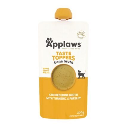 Applaws Taste Toppers Chicken Bone Broth Tumeric And Parsley Broth For Dogs