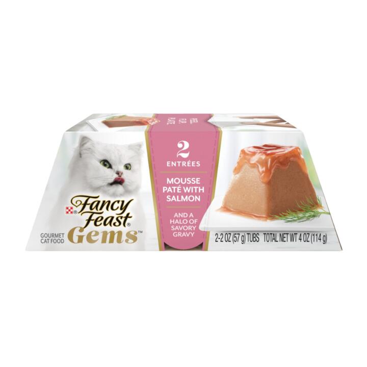Fancy Feast Gems Mousse Pate With Salmon Wet Cat Food 1 Fancy Feast Gems Mousse Pate With Salmon Wet Cat Food