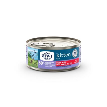 Ziwi Peak Beef With Mackerel Recipe Kitten Wet Cat Food Cans