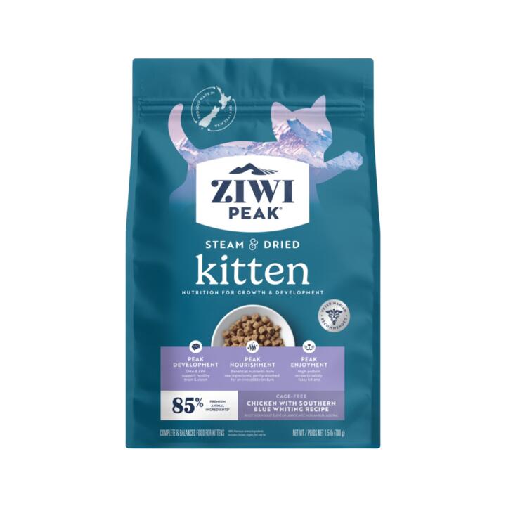 Ziwi Peak Steam And Dried Chicken Southern Blue Whiting Kitten Dry Food 1 Ziwi Peak Steam And Dried Chicken Southern Blue Whiting Kitten Dry Food